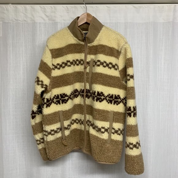 J.Crew Nordic Sherpa Fleece Jacket - Men's - Size L - Large - Retro Design - Picture 4 of 9